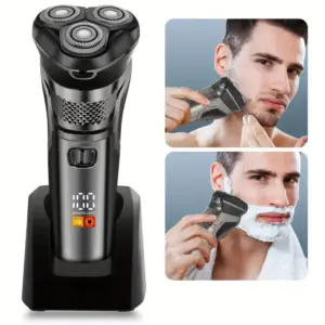 barbeador elétrico masculino recarregável