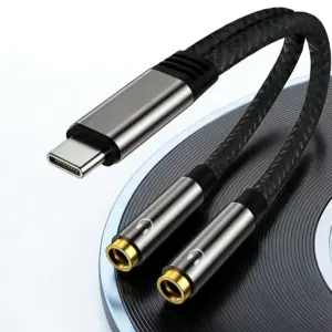 adaptador divisor de áudio USB-C