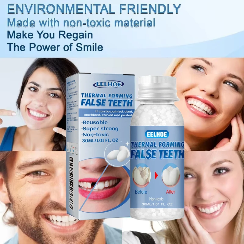 Pérolas Temporárias para Reparo Dental Branco - Imagem 4