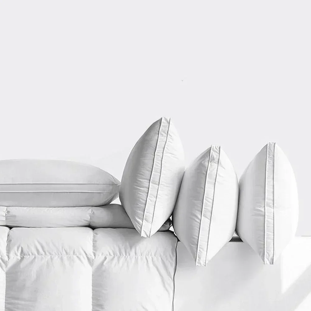 Travesseiro de Cama Ergonômico Suporte Pescoço Adulto Algodão - Imagem 2