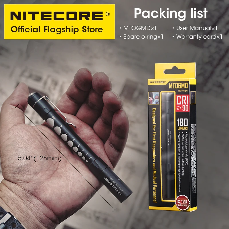 NITECORE MT06MD Lanterna Clínica LED para Inspeção de Pupilas - Imagem 6