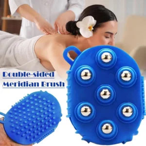 luva massageadora manual dupla face