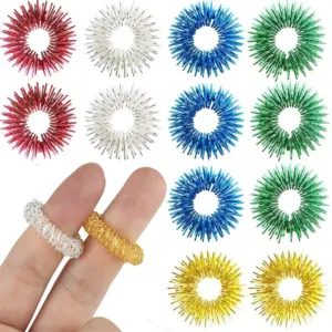 anel sensorial acupressão para dedos