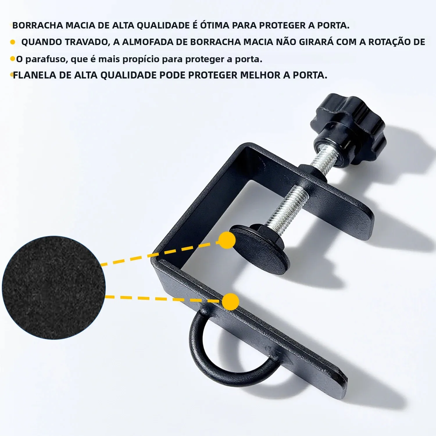 Suporte de Porta para Faixas de Resistência Yoga Academia - Imagem 4