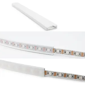 difusor tubo de silicone led 10mm