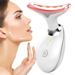 massageador facial pescoço microcorrente
