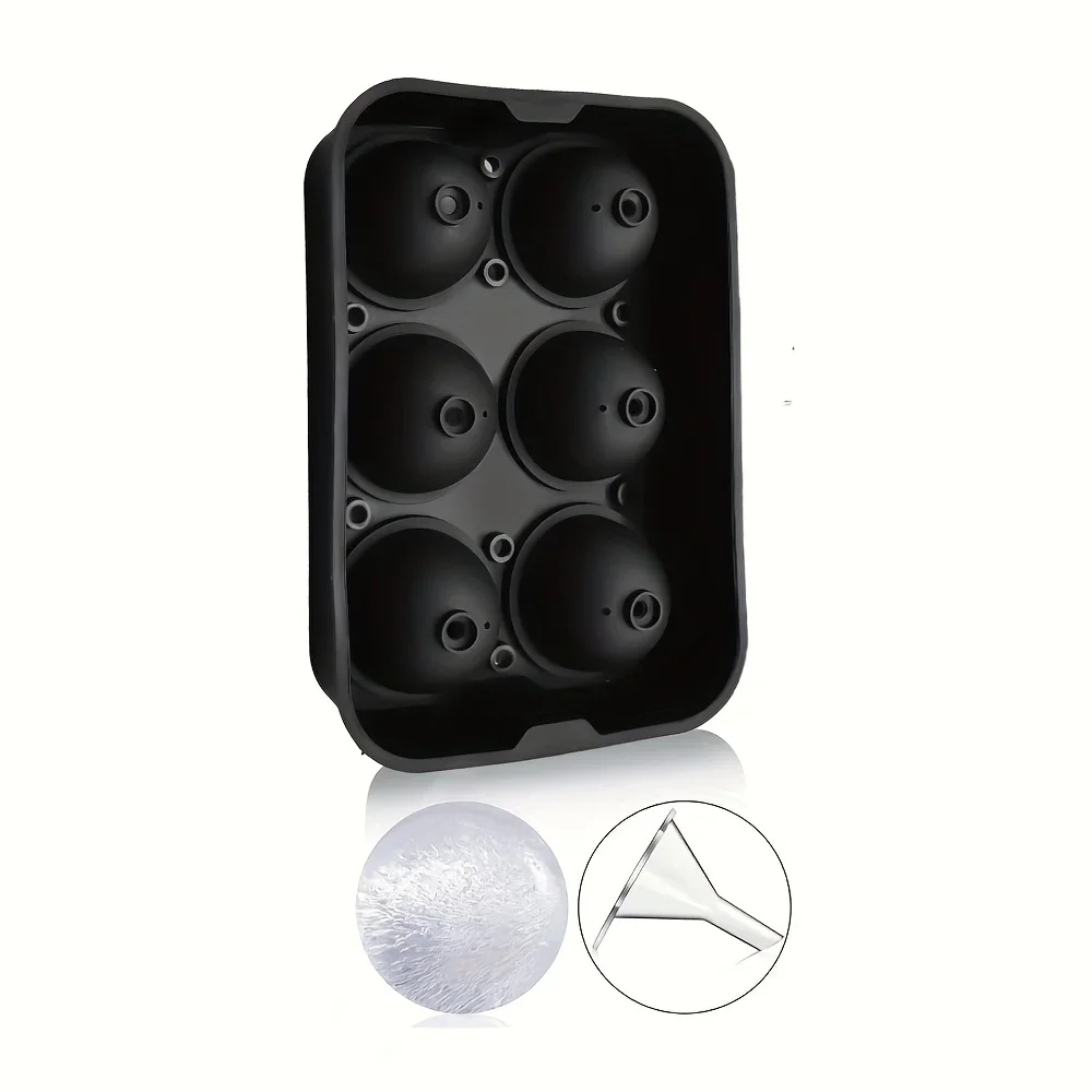 Bandeja de Cubo de Gelo de Silicone 6 Grades Vermelho - Imagem 5