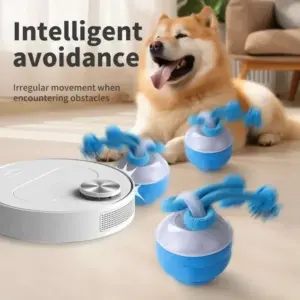 bola interativa para cães com corda