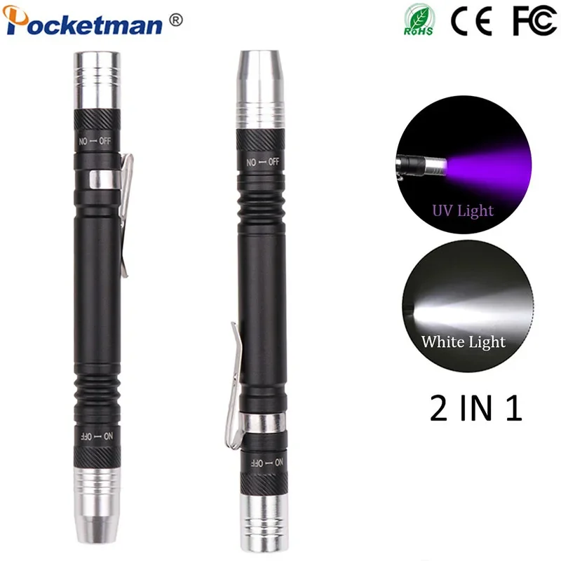mini lanterna uv 395nm
