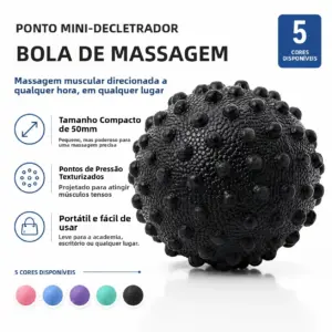 mini bola de massagem espinhosa 50mm