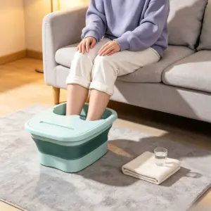 bacia dobrável para massagem dos pés
