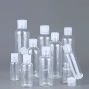 garrafa de viagem transparente 50ml