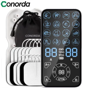 mini massageador elétrico TENS EMS