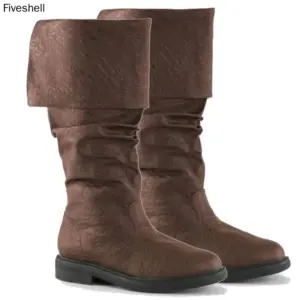 botas medievais couro