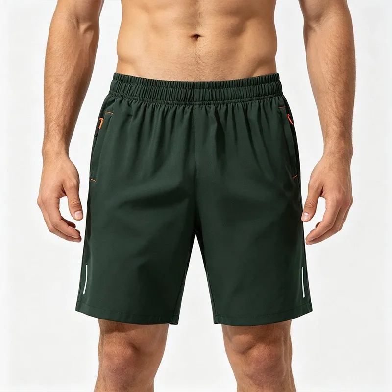 Shorts Masculino Secagem Rápida para Esportes Laranja - Imagem 6