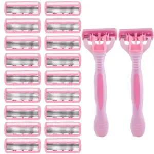 lâmina de barbeador feminino 6 camadas