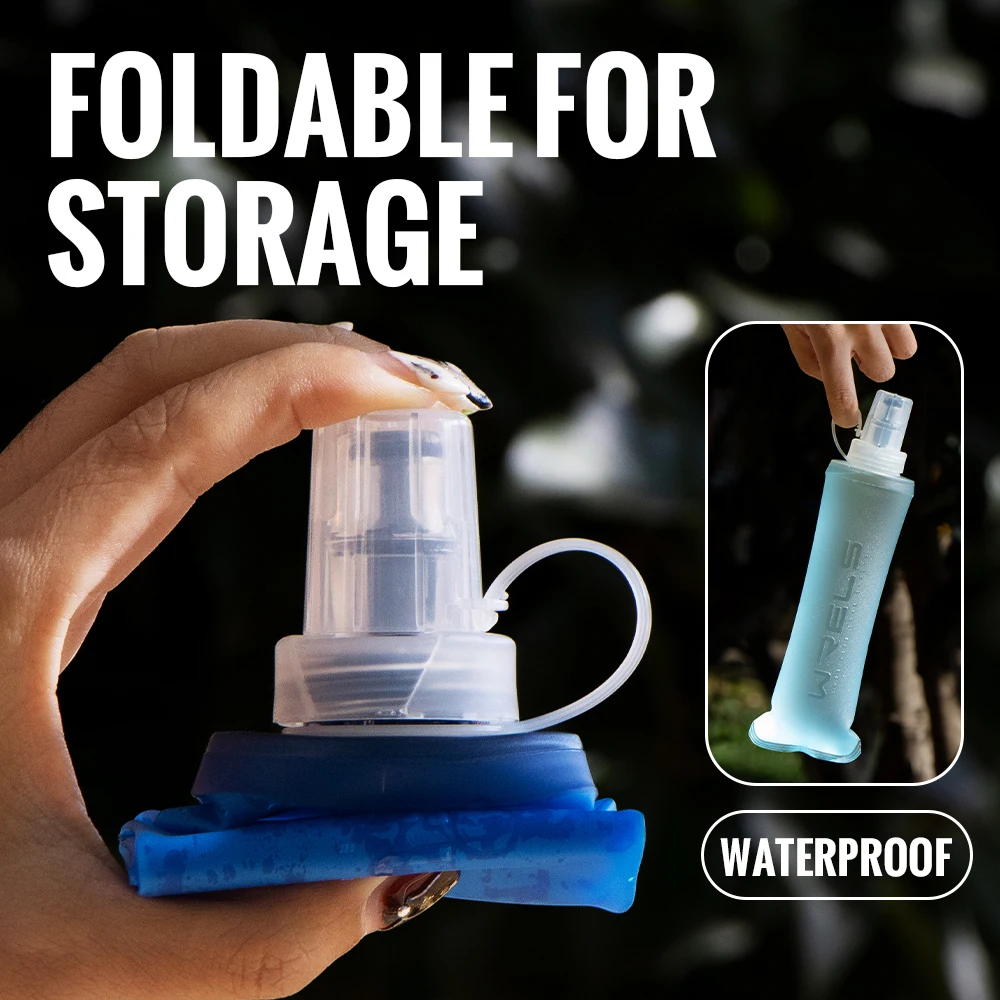 Wrels Garrafa de Água Dobrável TPU BPA-Free - Imagem 3
