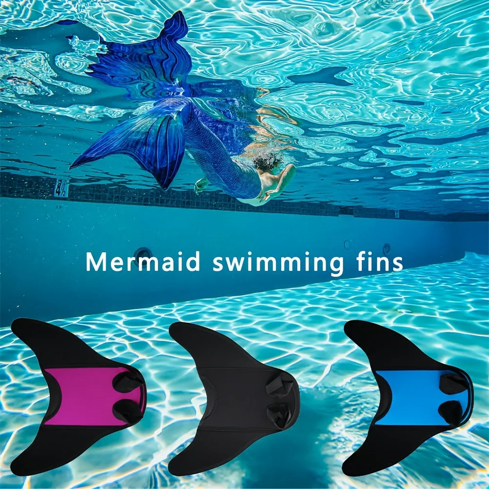 Nadadeira de Sereia Infantil Monofin Ajustável Branca - Imagem 5