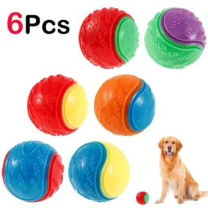 bola de borracha termoplástica squeaky para cães