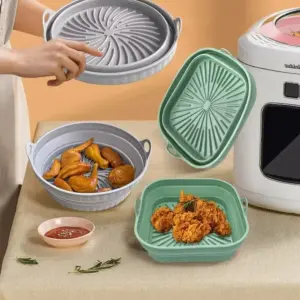 forro de silicone dobrável fritadeira de ar