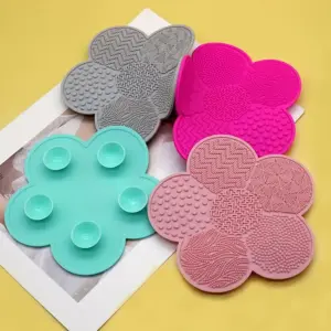 tapete limpeza escova maquiagem silicone
