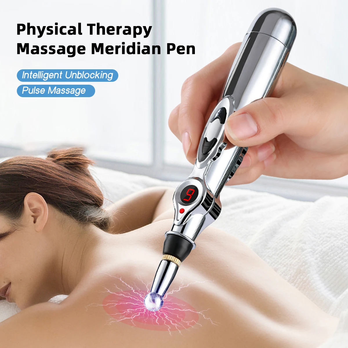 Massageador Elétrico de Pés EMS Dobrável Portátil Preto - Imagem 2