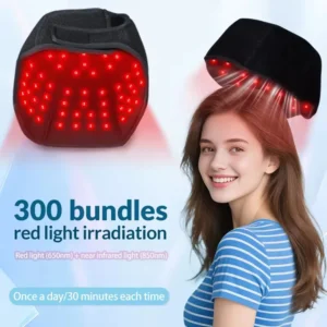 touca de luz vermelha para cuidado capilar