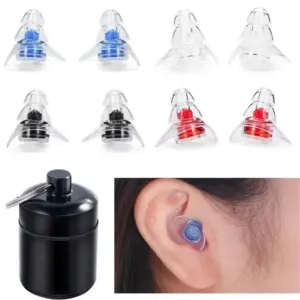 tampões de ouvido silicone reutilizáveis