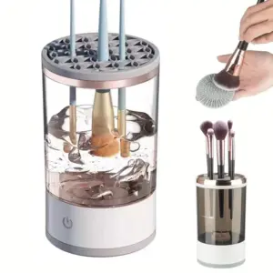 limpador de pincéis de maquiagem elétrico