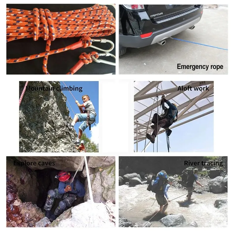 Corda de escalada 10mm para emergência - Imagem 5