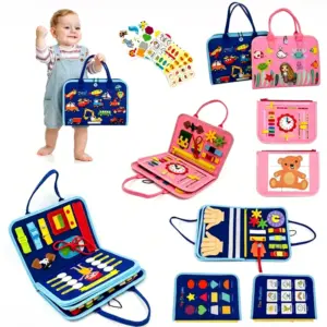 brinquedo montessori busy board