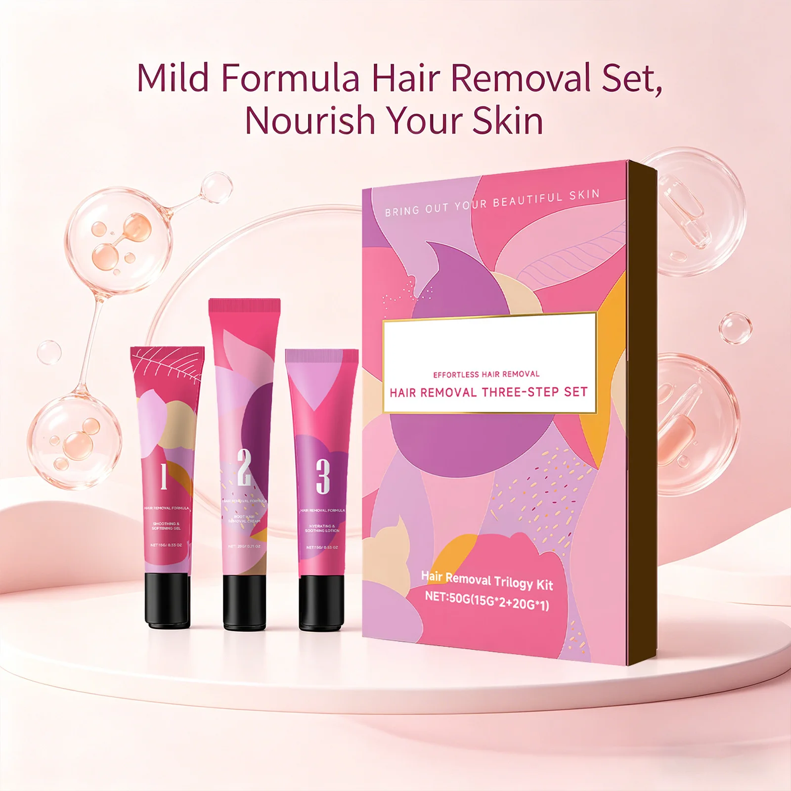 Kit AMZ de Remoção de Pelos Faciais 3 Passos - Imagem 3