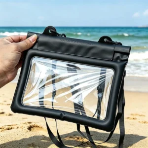 bolsa impermeável com tela sensível ao toque