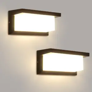luminária de parede led retangular