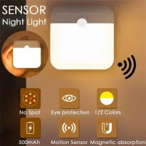 luz noturna led sensor de movimento