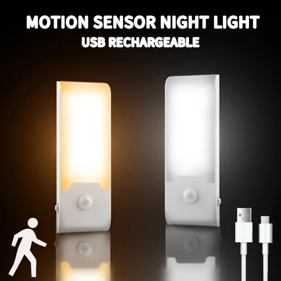 sensor de presença led recarregável