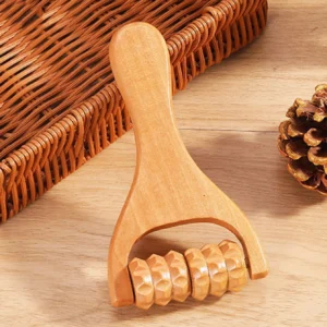 rolo de madeira massageador