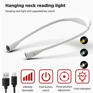 luminária de leitura de pescoço LED
