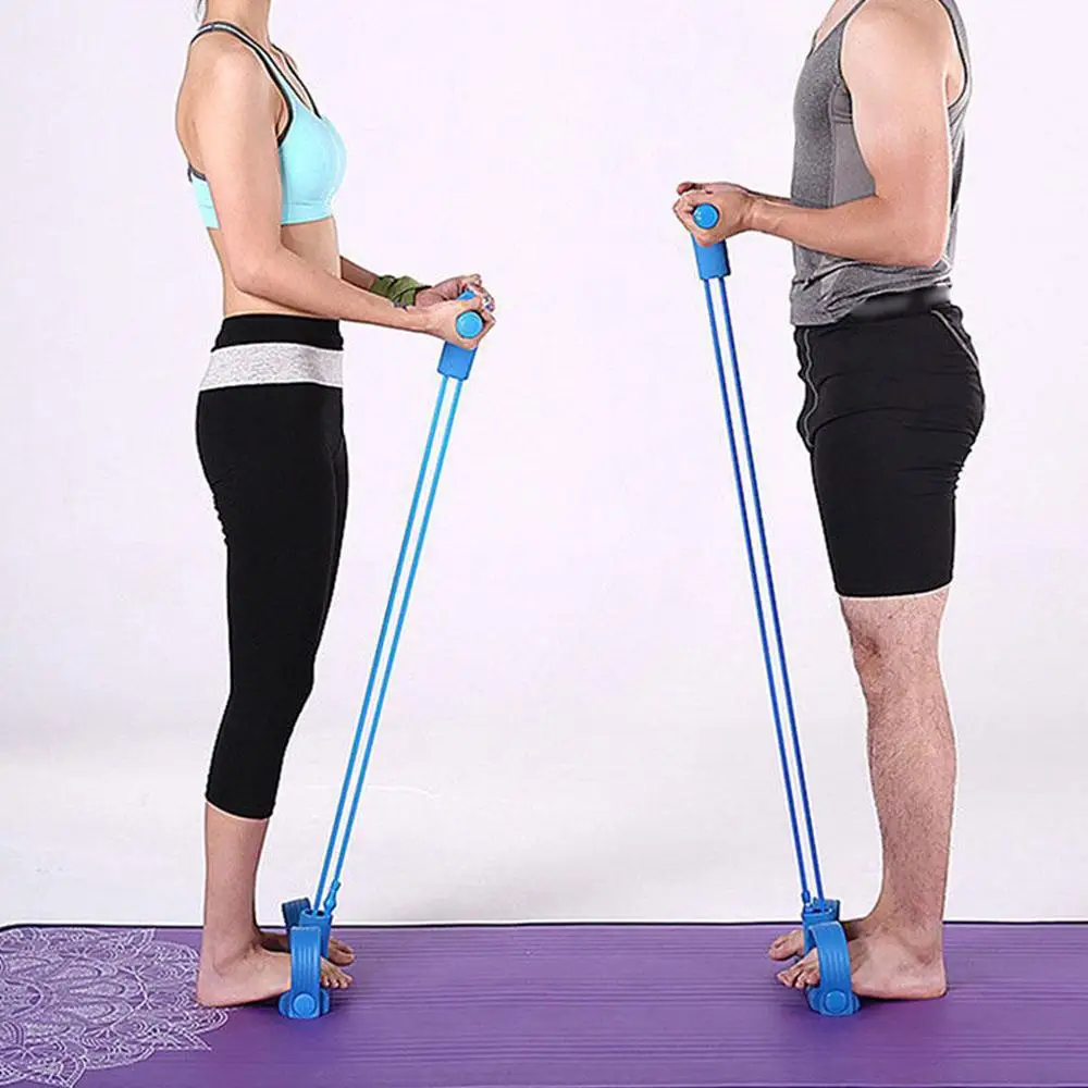 Extrator de Pedal com 4 Tubos para Exercícios Físicos Rosa - Imagem 4