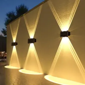 luminária de parede solar LED