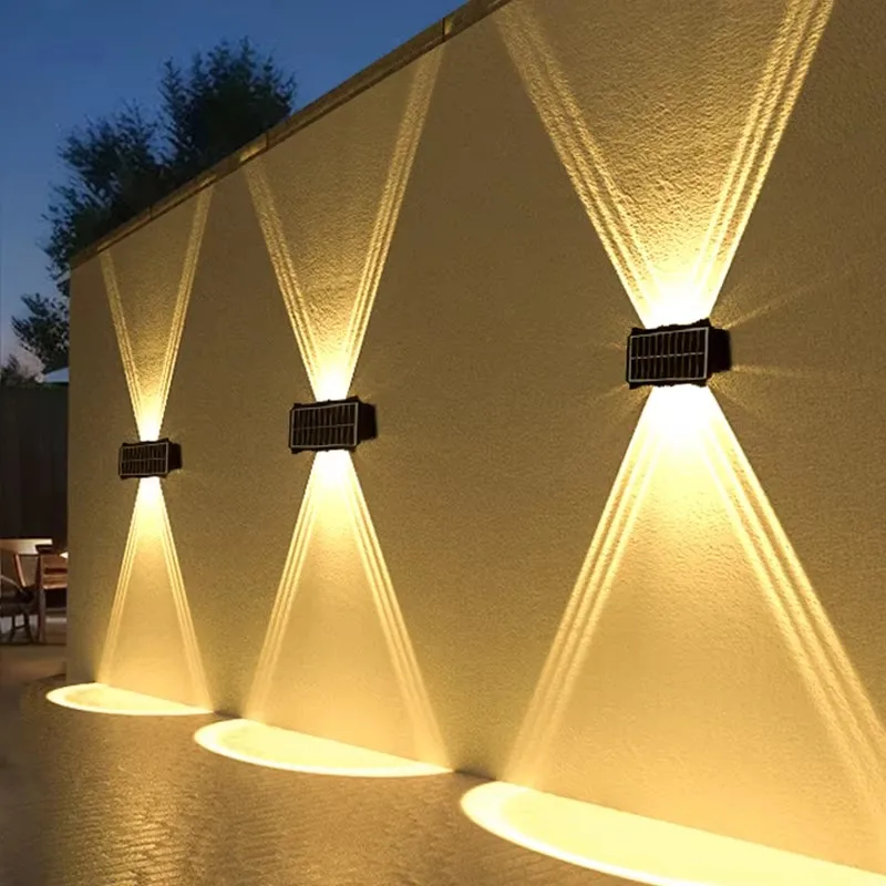 luminária de parede solar LED