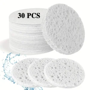 esponja konjac facial natural branca