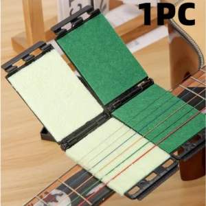 escova de limpeza de cordas de guitarra