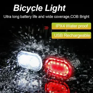 luz de bicicleta recarregável usb