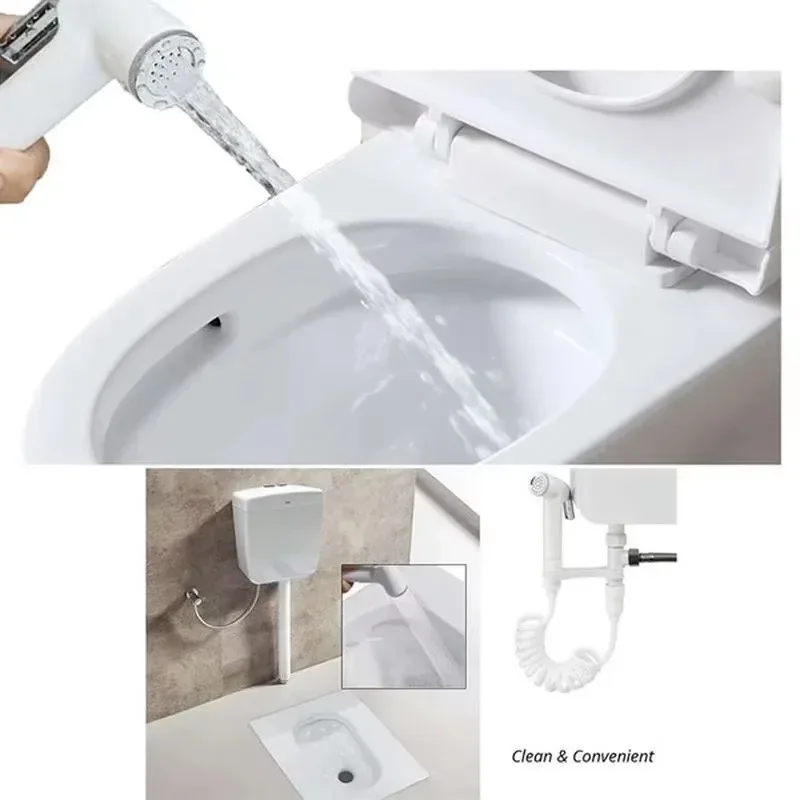 Pulverizador Portátil Higiênico ABS Cromado para Banheiro - Imagem 4