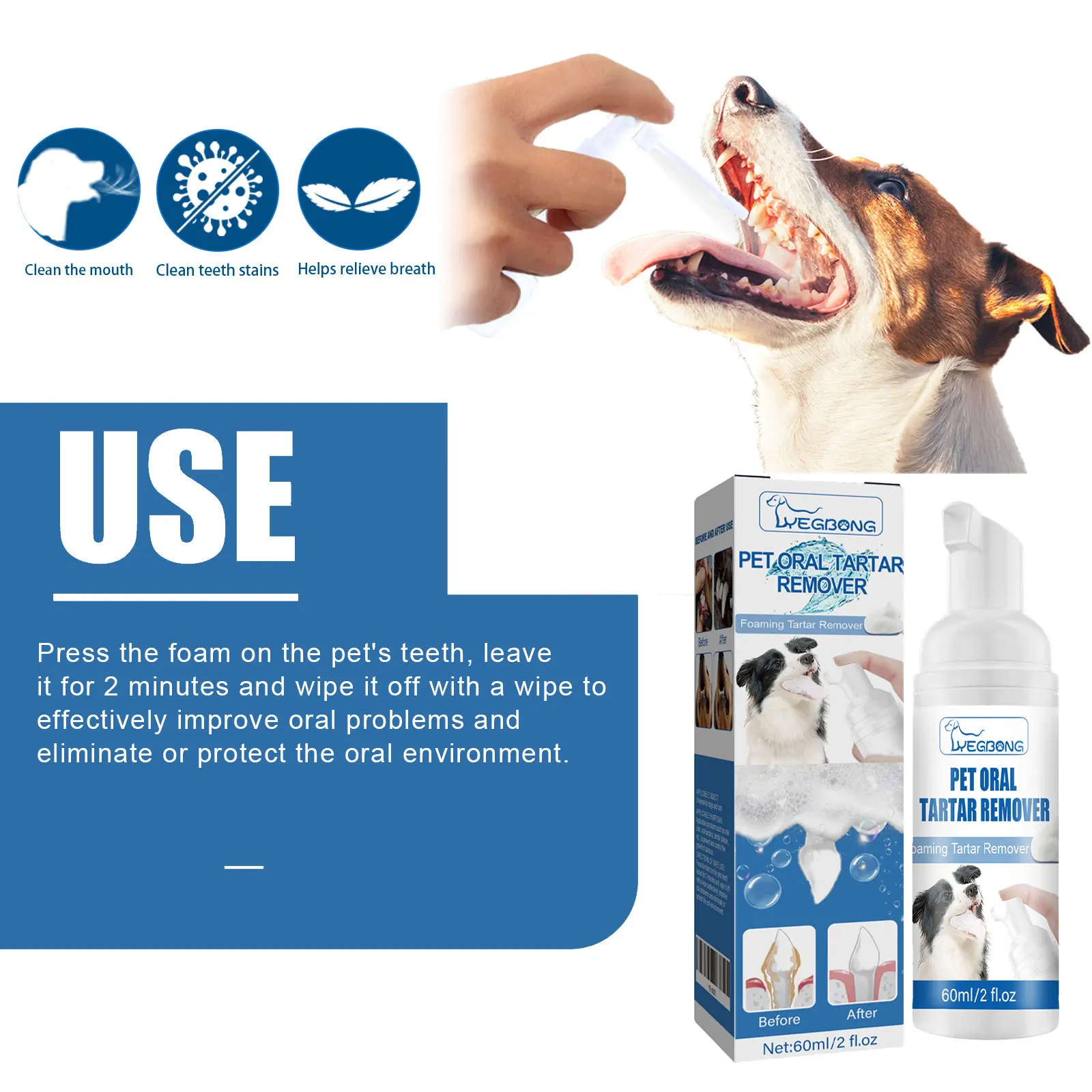 Removedor de Tártaro para Pets Espuma Dental - Imagem 6