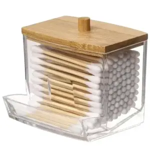 caixa organizadora cotonetes bastonetes
