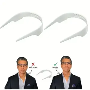 kit de suportes ajustáveis para colarinho de camisa