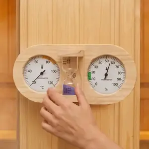 termômetro e higrômetro para sauna