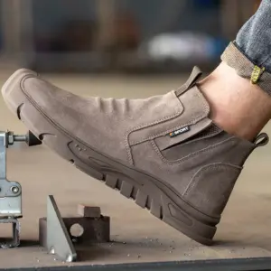 bota de trabalho masculina com biqueira de aço
